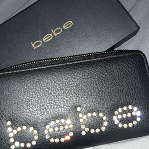 Black bebe wallet
